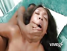 Black Woman Gets Her Massive Tits Cum