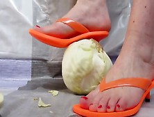 Savoy Cabbage Crushing In Orange Heels