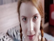 Amazing Redhead College Girl College Girl With Pigtails