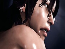 Beautiful Lara Croft Ravaged By Multiple Men In An Interracial Gangbang
