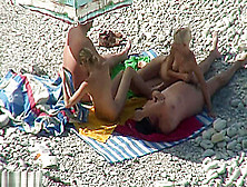 Two Beach Couples