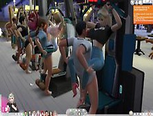 Sims 4:gym X Weight Training Machine X 8P