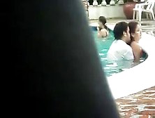 Spanish Couple Fucking In Public Swimming Pool