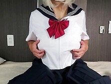 Japanese Crossdresser Enjoys Solo Pleasure With Toys And A Fake Pussy
