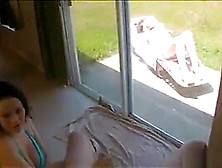 Tasha Catches Brother Jerking Behind Window To Her Girlfriend