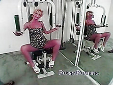 Pussy Pumping In The Gym