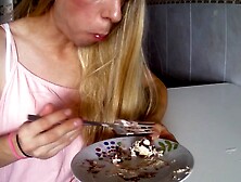 Cum Food Fetish Jerking Off To Desserts Drives Me Crazy! Eating Food Covered In My Own Cum Cd