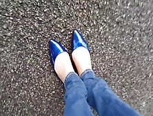 Sexy Blue Flats