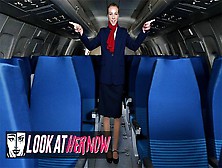 Look Ather Now - Cute Air Stewardess Angel Emily,  Been Anal Dominated By A Male Dude