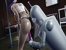 Futurama - Leela Gets Creampied By Bender - Cg Porn