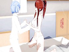 [Evangelion]Mari And Rei 3Some(3D Cartoon)
