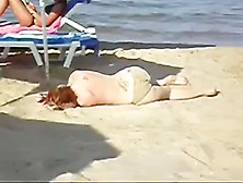 Drunk Woman On The Beach