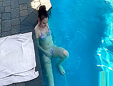 Anal Masturbation At The Swimming Pool With Cathy Crown