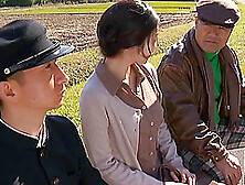 Japanese Milf Gets Fucked In The Fields In Reality Video