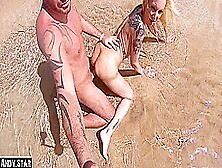 Sex On The Beach Fucks German Blonde Skinny Outdoor With Andy Star