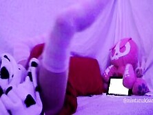 Amateur Chick Ginger Humping Pillow Masturb Watching Lesbo Futanari Anime Uncensored