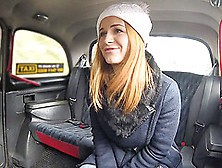 Blonde Girl Jenny Manson Likes To Ride On A Driver's Pecker In The Car