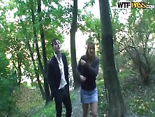 Admirable Small Titted Whore In Real Blowjob Video In Public