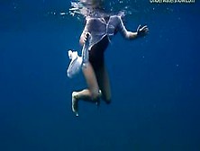 Underwater Romantic Nude Swimming