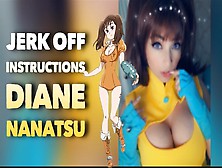 Joi Portugues - Diane Nanatsu Jerk Off Instruction - Spunk For Me Baby!!!