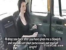 Babe Withous Purse Sucks Big Dick In Cab