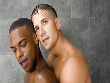 Brandon Anderson Fucks His Black Boyfriend Adrian Hart Under The Shower