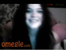 Omegle Brunette Teen Flashes Perfect Pale Tits
