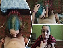 Fucked His Wife's Friend In Her Mouth With His Big Dick When He Was Visiting At The Dacha