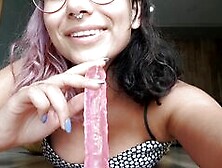 Fuck My Ass With Glass Dildo