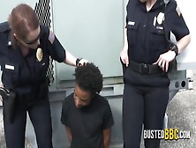 Morning Deep Throat Patrol Caught Suspects Huge Black Cock In Public.