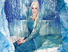 Queen Elsa Stuffing Ice Cubes