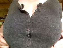 Fat Whore Shows Off Her Massive Boobs
