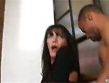 Black Guy Drills Latina Shemale And Cums On Her Tits