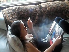 Amazing Homemade Smoking,  Solo Girl Porn Scene