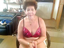 Grandma Plays On Webcam