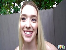 Horny Blonde Teen Juliette Mint Takes A Fat Cock Deep In Her Pink Hole