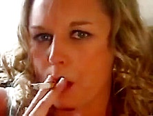 My Sister Jessica Smoking A Newport 100S Cigarette Webcam