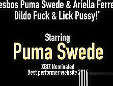 Nordic Busty Blonde Puma Swede Straddles Her Dildo Outside!