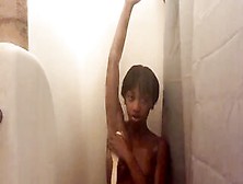 African Babyyy K Takes A Shower