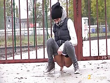 Pissing In Public On A Winter Day