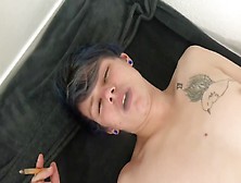 Sexy Twink Jake Smokes And Feels Himself