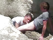 Outdoor Gay Frenchies Enjoy Anal