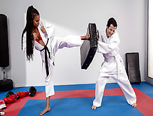 Kira Noir & Ricky Spanish In Fighting Foot Domination - Brazzers