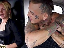 Female Fake Taxi Tattooed Guy Makes Sexy Blonde Horny