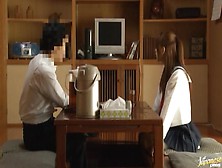 Voyeur Cam Captures Chika Eiro Having Sex In Her Schoolgirl Outfit