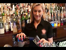 Hot Amateur Bartender Fucked Right There In The Bar