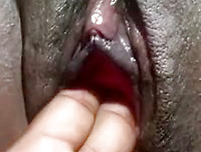 Playing With Her Hot Black Pussy Until She Cums (Close Up)