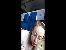 Horny Gf Gives Me Oral Sex While Going By Train