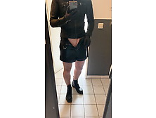 Sissy Laura Hard Cumshot In Leather And Doc Martens