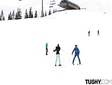 Ski Paradise Anal Ft.  Liya Silver's Flawless Butt Tushy